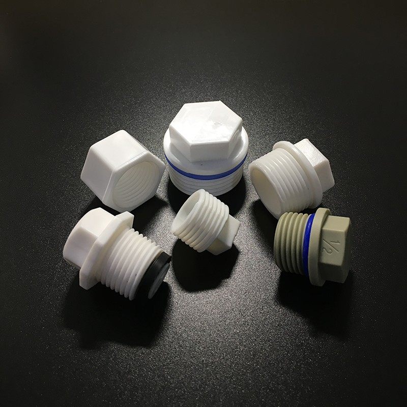 带皮圈堵头PPR塑料螺纹4分6分1寸G1/2G3/4G1寸外牙内牙密封15丝堵,基础建材,PPR管,淘宝优惠券,粉丝福利购,淘宝优惠卷