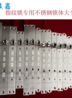 正美嘉 防盗门智能指纹锁不锈钢锁体双快双活240x24250X24280