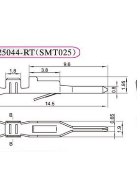 接插件25056-RT压线 线簧片HX25044-RT  SMT025-RT  一盘8000祇