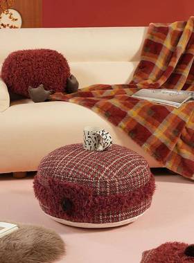 坐墩蒲团新年沙发客厅复古飘窗榻榻米懒人坐垫红色喜庆阳台坐垫