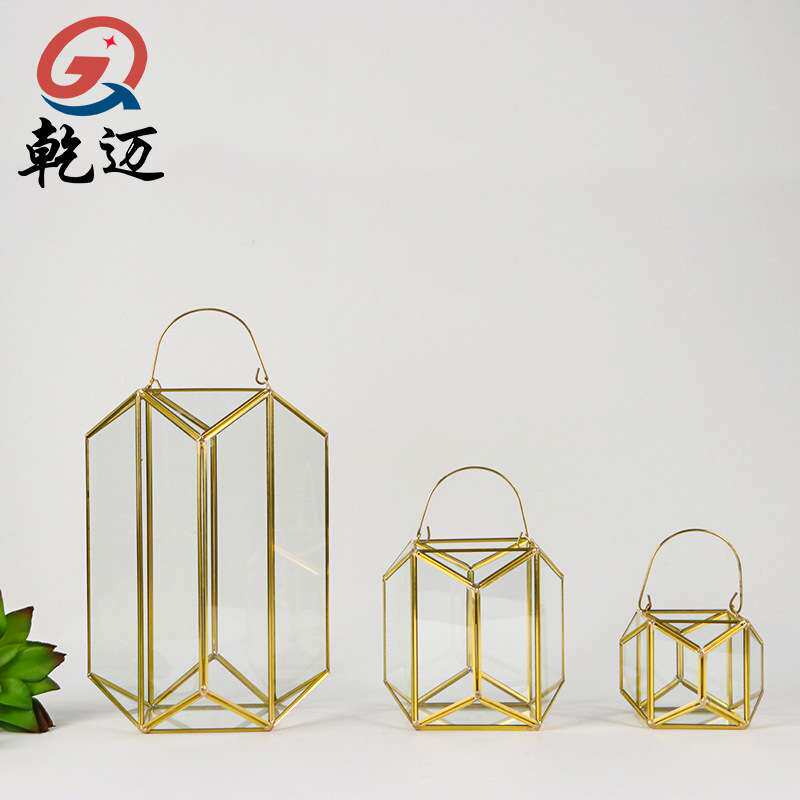 几何玻璃花房 家居装饰品 微景观玻璃房 锥形玻璃花房
