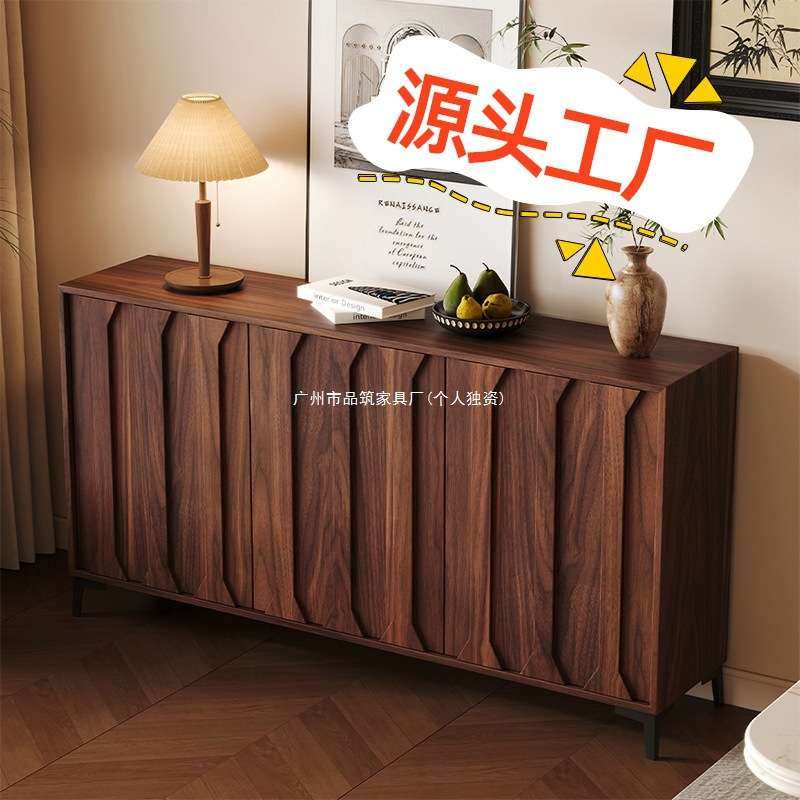 新中式餐边柜家用中古风靠墙一体柜子小户型简约玄关柜加厚储物柜,3C数码配件,其它配件,淘宝优惠券,粉丝福利购,淘宝优惠卷