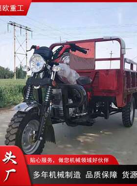 Africa Gasolinemotor tlicycle小型三轮汽油车工地运输自卸