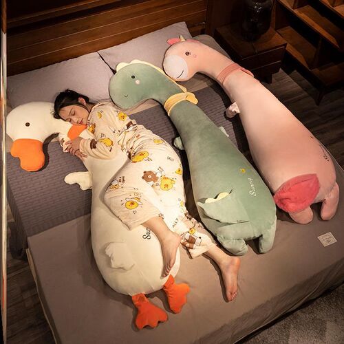 床搭子可爱长条枕抱枕女生睡觉床上夹腿侧睡枕头孕妇男生款靠枕床