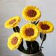 饰花向日葵 落地装 纯手工干花仿真花 创意田园手工向日葵 山树