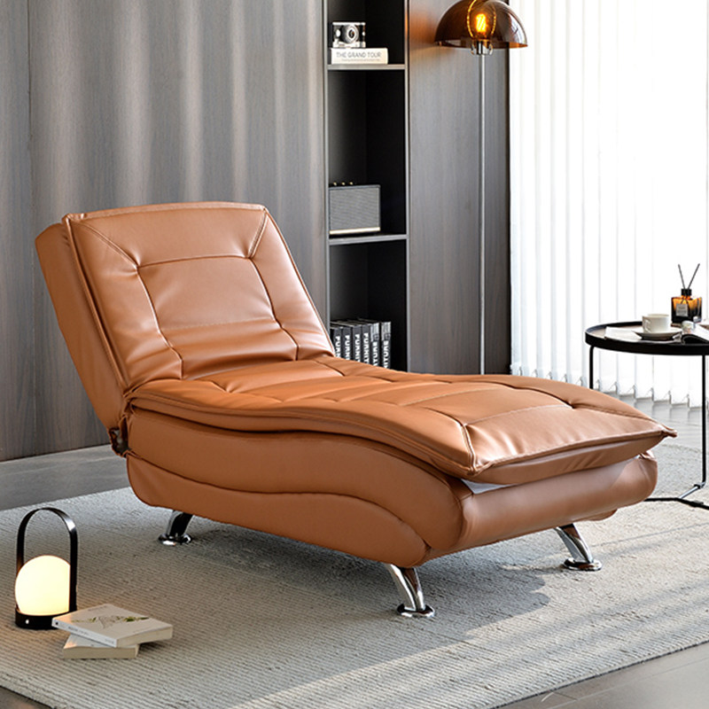 多功能贵妃躺椅家用小户型皮艺单人牀客厅阳台摺叠午休椅懒人沙发,住宅家具,贵妃椅,淘宝优惠券,粉丝福利购,淘宝优惠卷