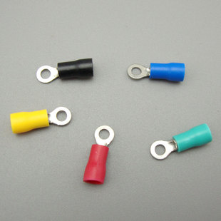 3.2 RV1.25 4黄铜 圆形预绝缘接线端子 端头冷压接线端子