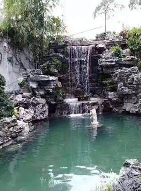 英石假山叠石流水庭院052101流水假作山鱼池制景观石山假石灵璧石