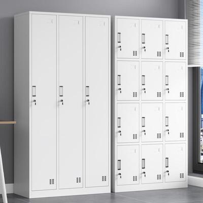 钢制更衣柜带铁JHJ-2皮储物柜浴室门工厂锁工换衣柜鞋柜六宿舍收