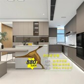 鲁丽B3博纳克欧松板烤漆橱柜衣柜福州工厂定制来图加工柜子代工