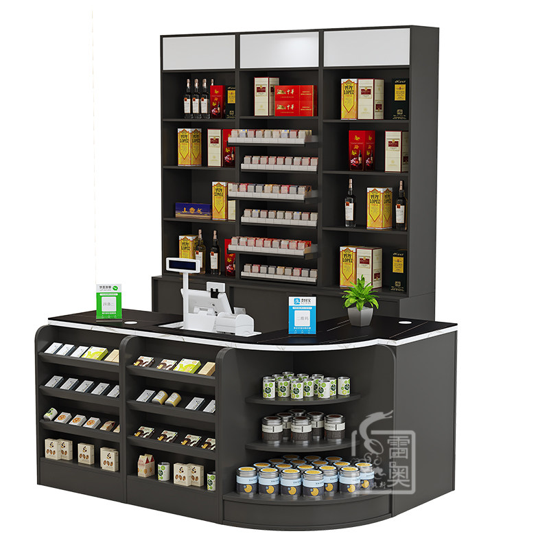 超市收银台烟柜台烟柜零食店柜台小型转角便利店收银桌烟酒柜,商业/办公家具,收银台,淘宝优惠券,粉丝福利购,淘宝优惠卷
