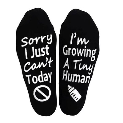 Labor and very Inspirational Fun Non Skid Push Socks for Mat