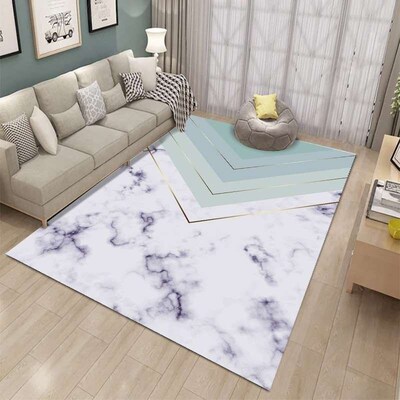Marble geometric abstract living room  Nordic simple modern