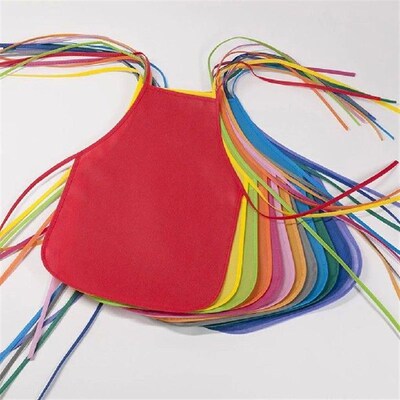 12Pcs Kids Colorful Children Single Use Outdoor Aprons