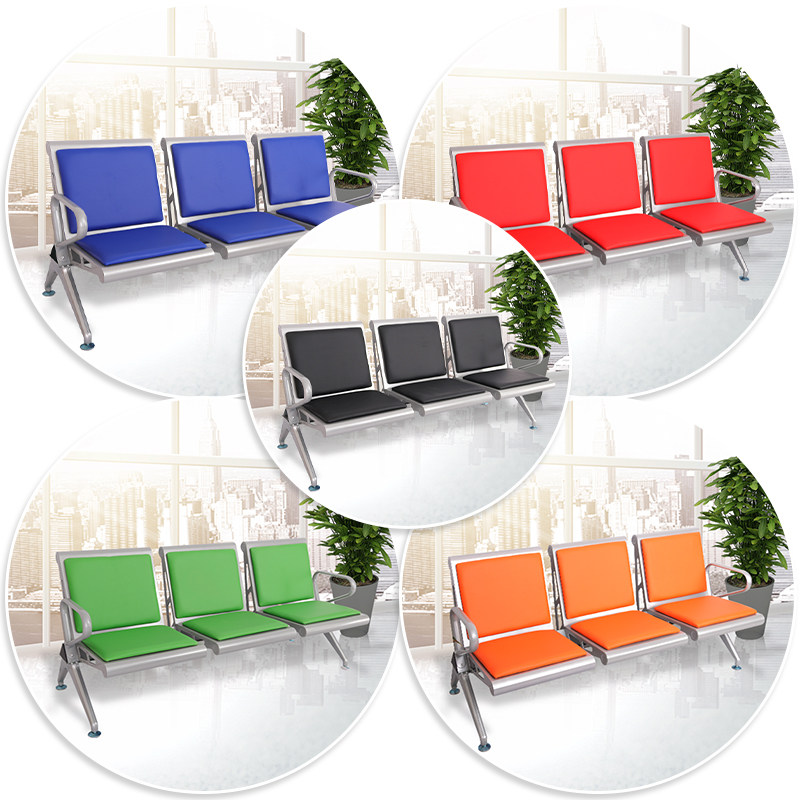 加厚3人位联排椅不锈钢机场椅候诊椅输液椅等候椅公共座椅休息椅,商业/办公家具,排椅系列,淘宝优惠券,粉丝福利购,淘宝优惠卷