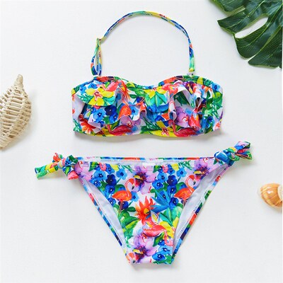 5~15Y Teenager Girls Swimsuit Bikini 2022 Two pieces Girls T