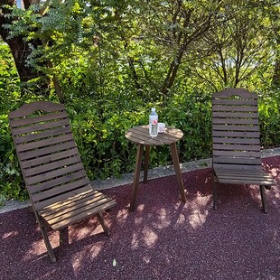 实木午休靠背椅子民宿家用阳台客厅便携懒人沙发舒服久坐躺椅单人