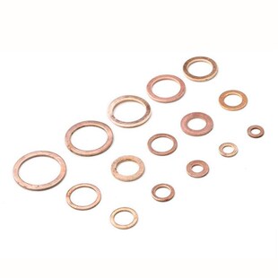 250PCS Flat Ring Washer Gasket M5/6/8/10/12/14/16/18 Solid C