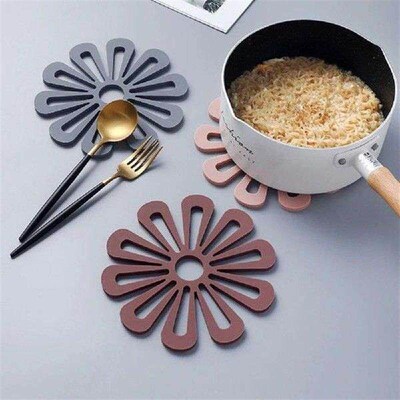 Kitchen Pot Mat Flower Shape Pot Holders for Hot Pots and