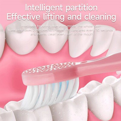 Electric Toothbrush for Adults Soft DuPont Bristle Portable