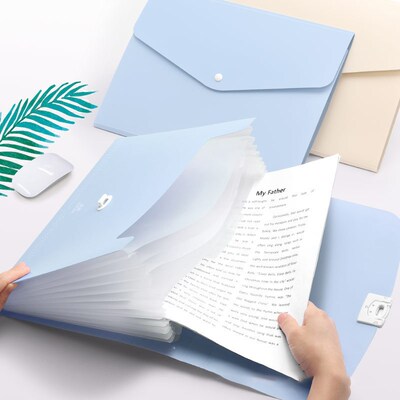 A4/A3/B5 Paper Multi-function 13 Grids Folder Handheld File