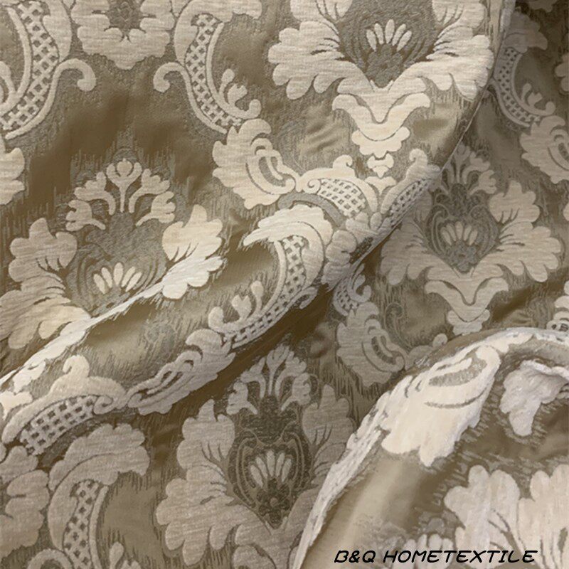 奢华高端欧式雪尼尔绒面2.8米窗帘面料别墅沙发抱枕桌旗装饰布料