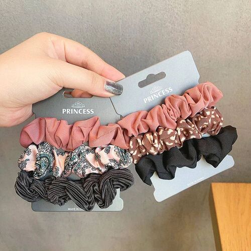 Free 3Pcs/Set Women Girls Sweet Colors Satin Silk Elastic Ha