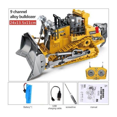 Children 2.4G Remote Control Excavator RC Model Car Toys Dum