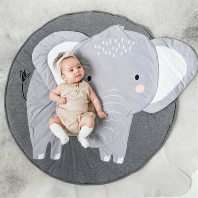 Round Three-Dimensional Animal Carpet Floor Mat Baby Game Ma