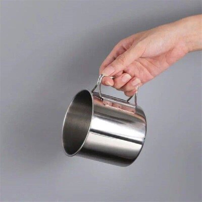 Hiking Mug Cup Stailess Steel Hollow Independent Bevel
