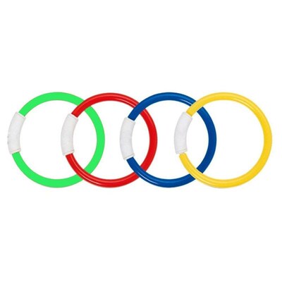 4pcs New Diving Rings Underwater Swimming Rings Sinking Pool