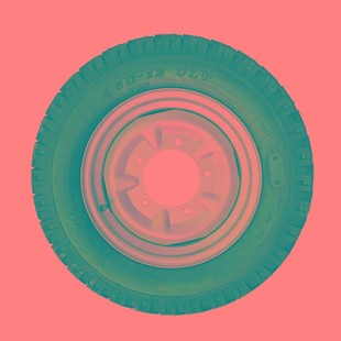 0 -工地电动三轮车轮胎总成 柴油工程加厚钢圈内外胎橡胶