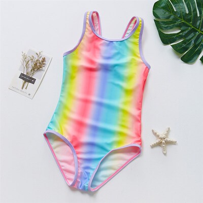 7~16Year Teenager Girls Swimsuits One piece Girls Swimwear H
