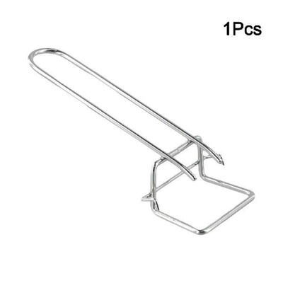 BBQ Grate Holder Griddle Pick-up Clip With Removable Handle