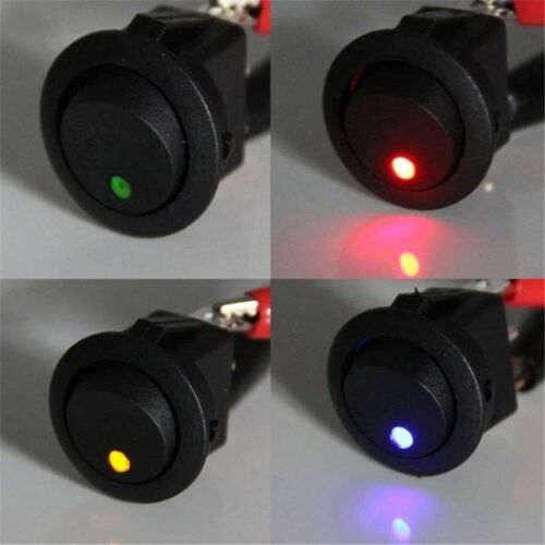 5pcs/set ON/OFF 12V Round Rocker Dot Boat Switch Waterproof