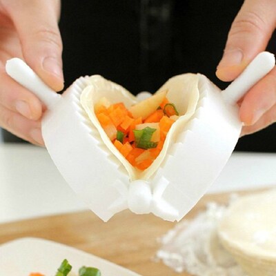 Diameter 8cm Manual Dumpling Maker Plastic Mold Quick Dumpli