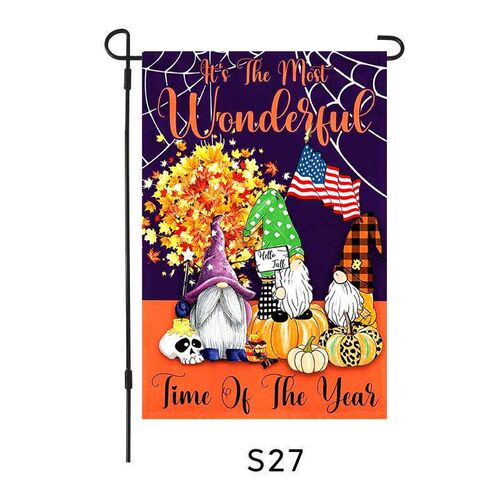 Halloween Garden flag pumpkin double sided garden flag