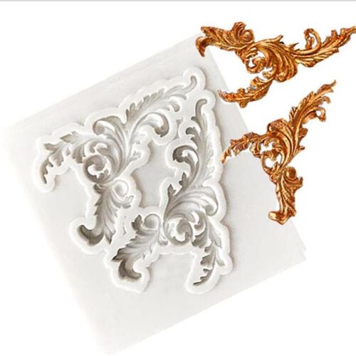 DIY Sugar Craft Frame Border silicone mold Scroll Relief Fon