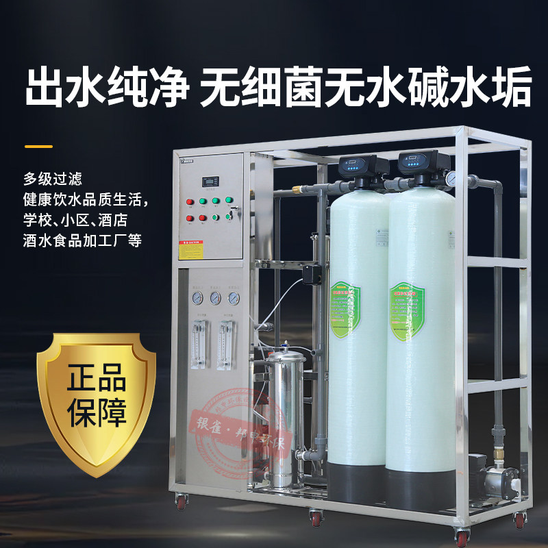 纯净水设备工业水处理大型水厂制水机反渗透商用净水机R0去离子水