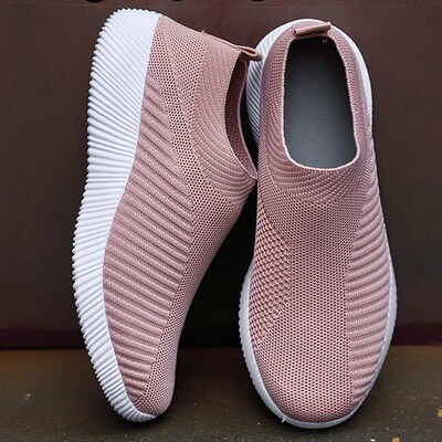 Women Shoes Breathable Flats Elastic Flat Shoes For Women Sn