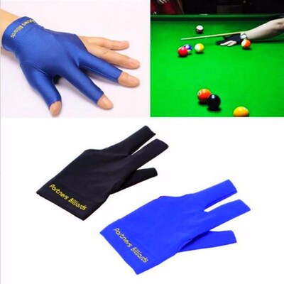Cue Pool Shooters Open 3 Fingers Glove Billiard Gloves Snook