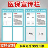 医保宣传栏公示栏提示牌医院诊所医保信息墙贴信息展示牌