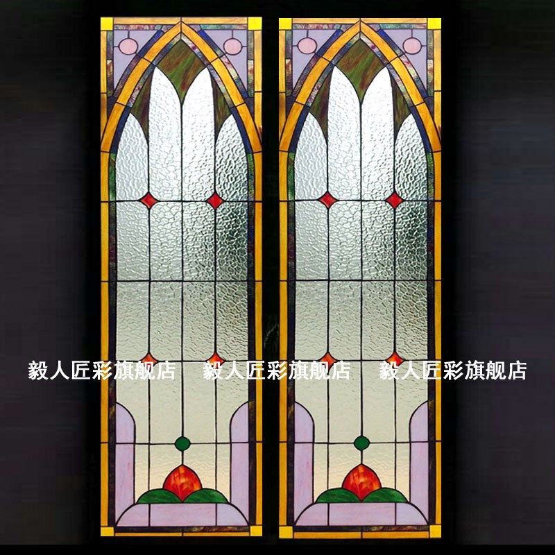 教堂彩色蒂凡尼屏风门窗隔断玄关透光艺术玻璃镶嵌复古吊顶精品,基础建材,艺术玻璃,淘宝优惠券,粉丝福利购,淘宝优惠卷