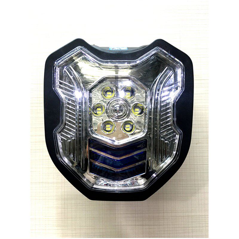 电动三轮车LED大灯超亮节能众仁车灯顶灯车头灯三开聚光新能源