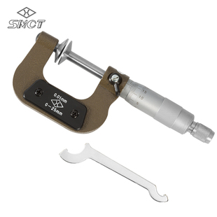 上量 25mm碟片外径千分尺齿轮齿轮盘头螺旋测微器 公法线千分尺0