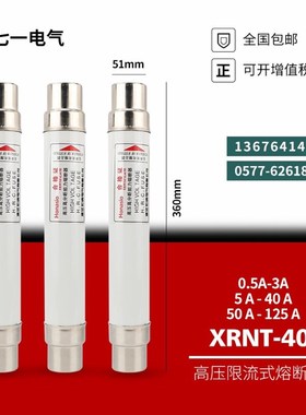 高压熔断器XRNT1012KV5A10A16A25A31.5A40高分断限流熔断管保险丝