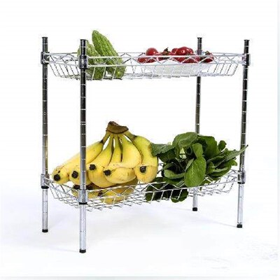 Multifunctional vegetable rack Kitchen shelving Floor to cei