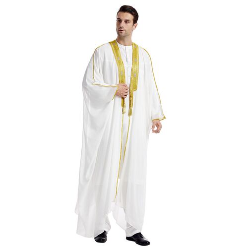 Factory In Stock Mens Robe, Th834, Arab Male Embroidered Lo