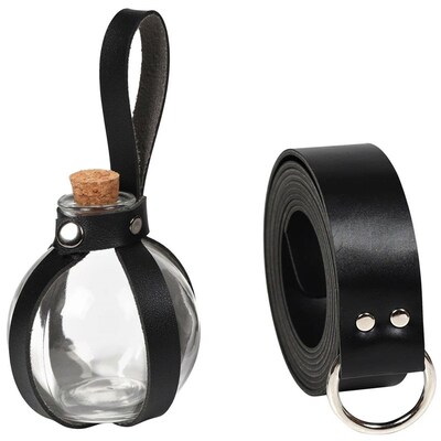 Medieval Wizard Witch Dark Magic Cork Potion Glass Bottle