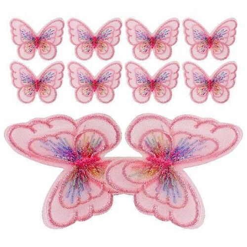 20 Pcs Butterfly Decoration Clothes Supply Flowers Fabric